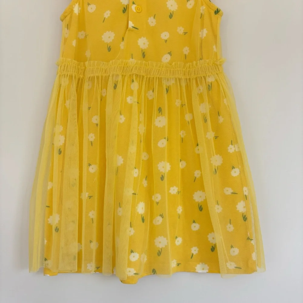 Hanna Andersson Yellow Floral Tulle Dress 5 - Picture 6 of 8